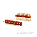 Conector de paso de 2,0 mm, fila doble, recto, ROJO